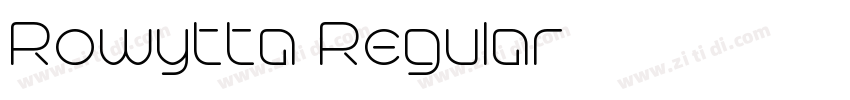 Rowytta Regular字体转换
